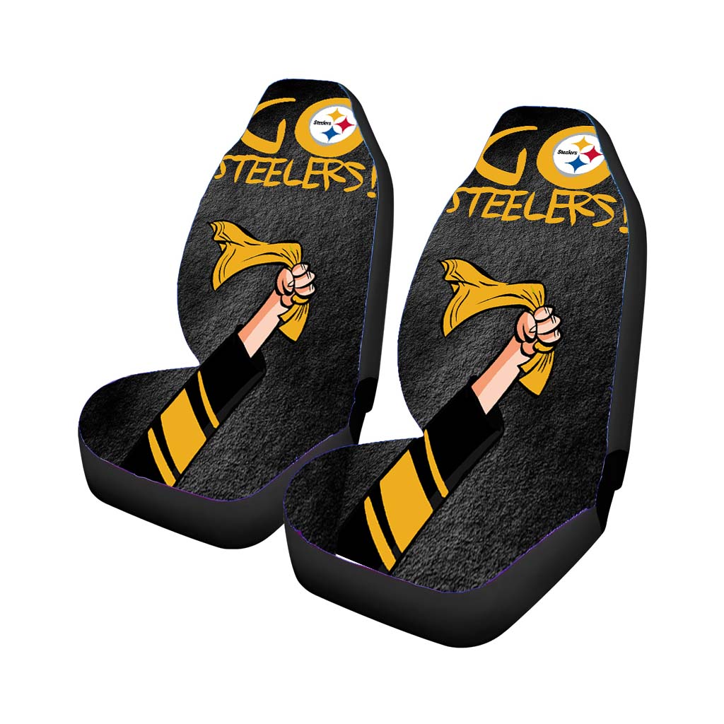 Pittsburgh Steelers Logo Nfl Car Front Seat Covers