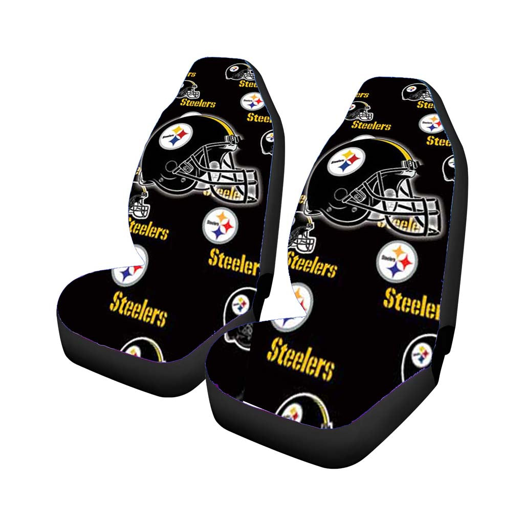 Pittsburgh Steelers Logos Helmets Car Seat Covers