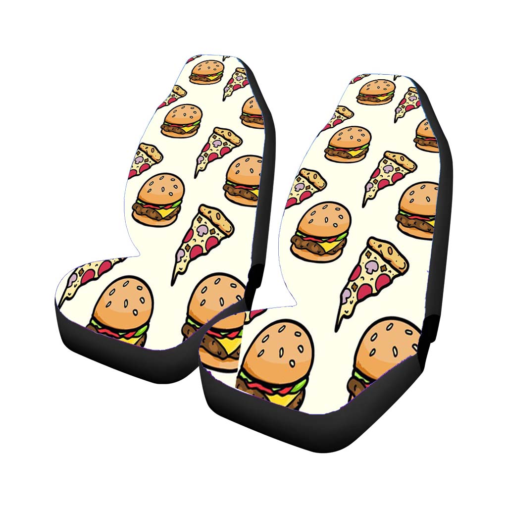 Pizza Food And Wallpaper Car Front Seat Covers