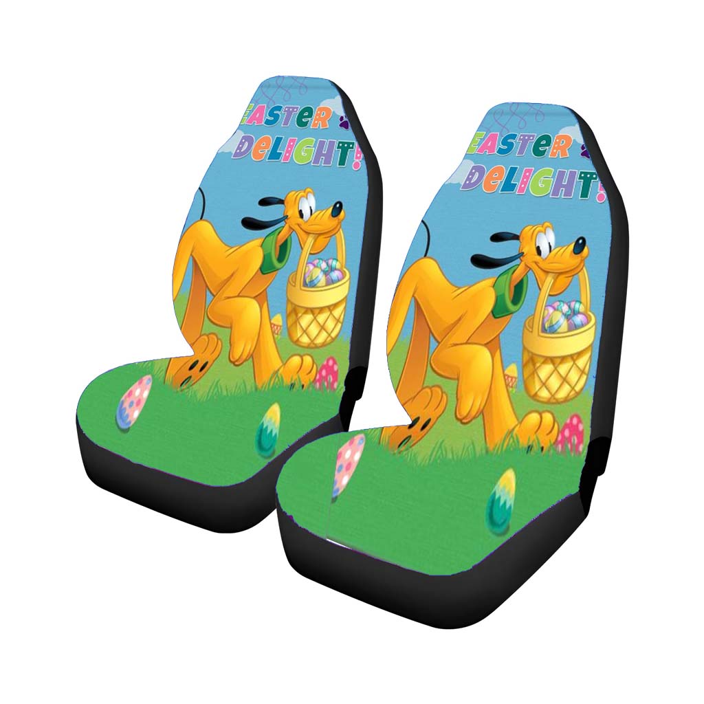 Pluto Easter Delight Car Front Seat Covers