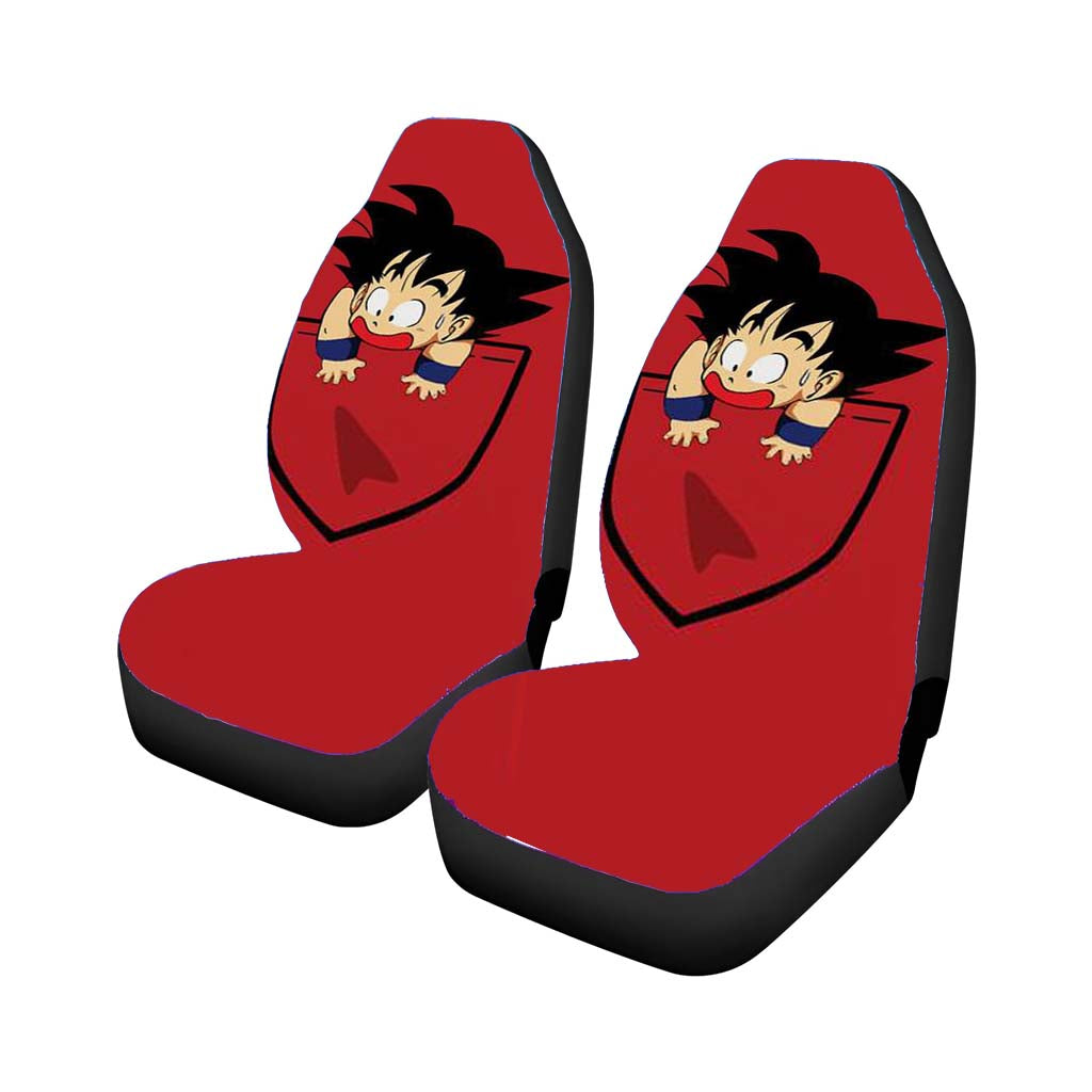 Pocket Goku Car Front Seat Covers