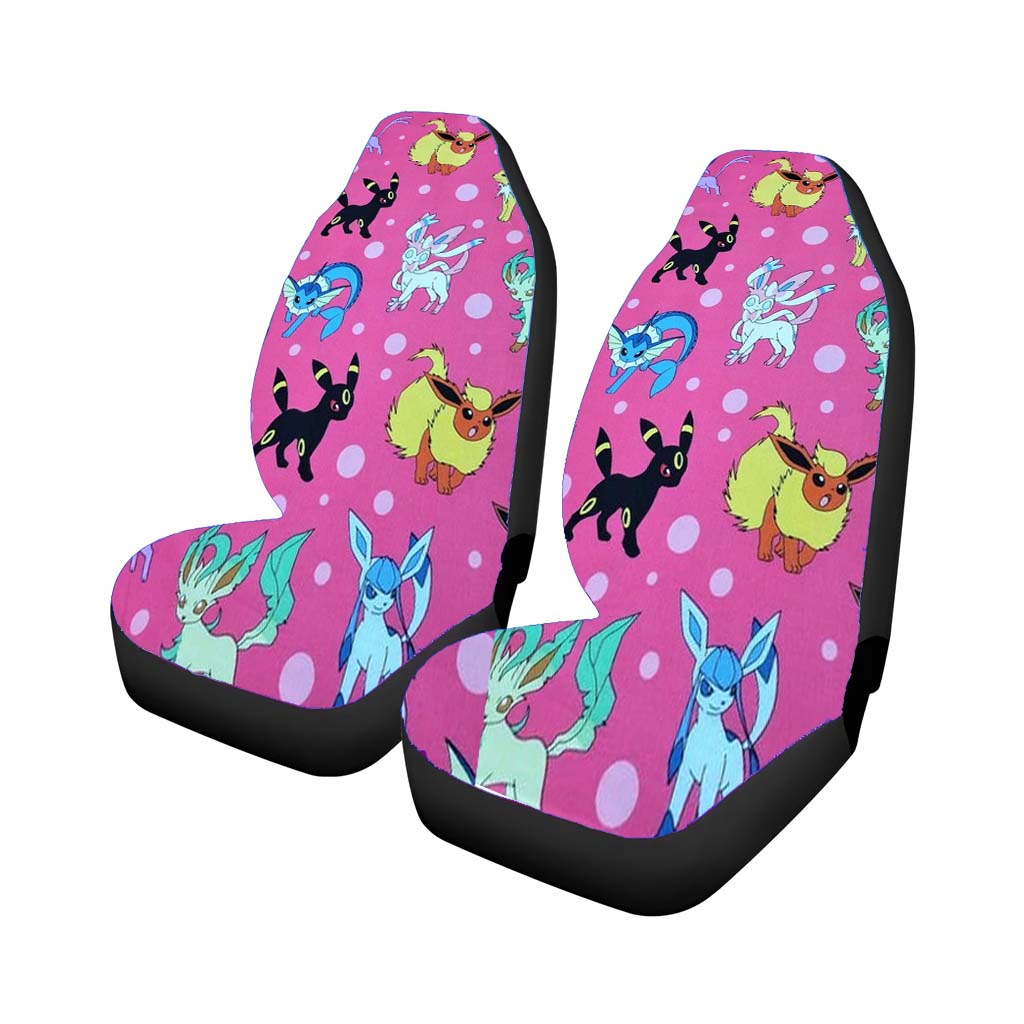 Pokemon Eeveelutions Pattern Car Front Seat Covers