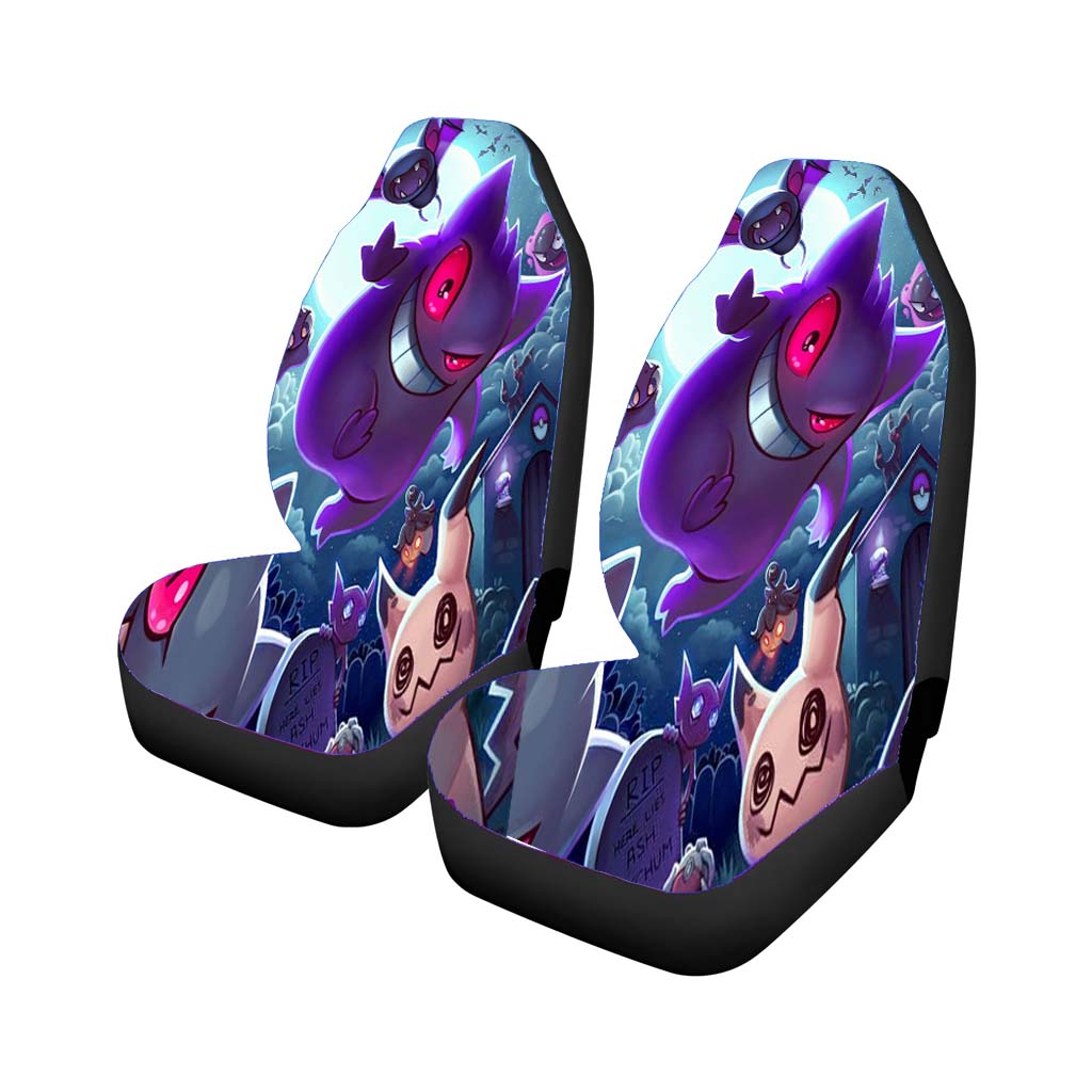 Pokemon Ghost Happy Halloween Car Front Seat Covers