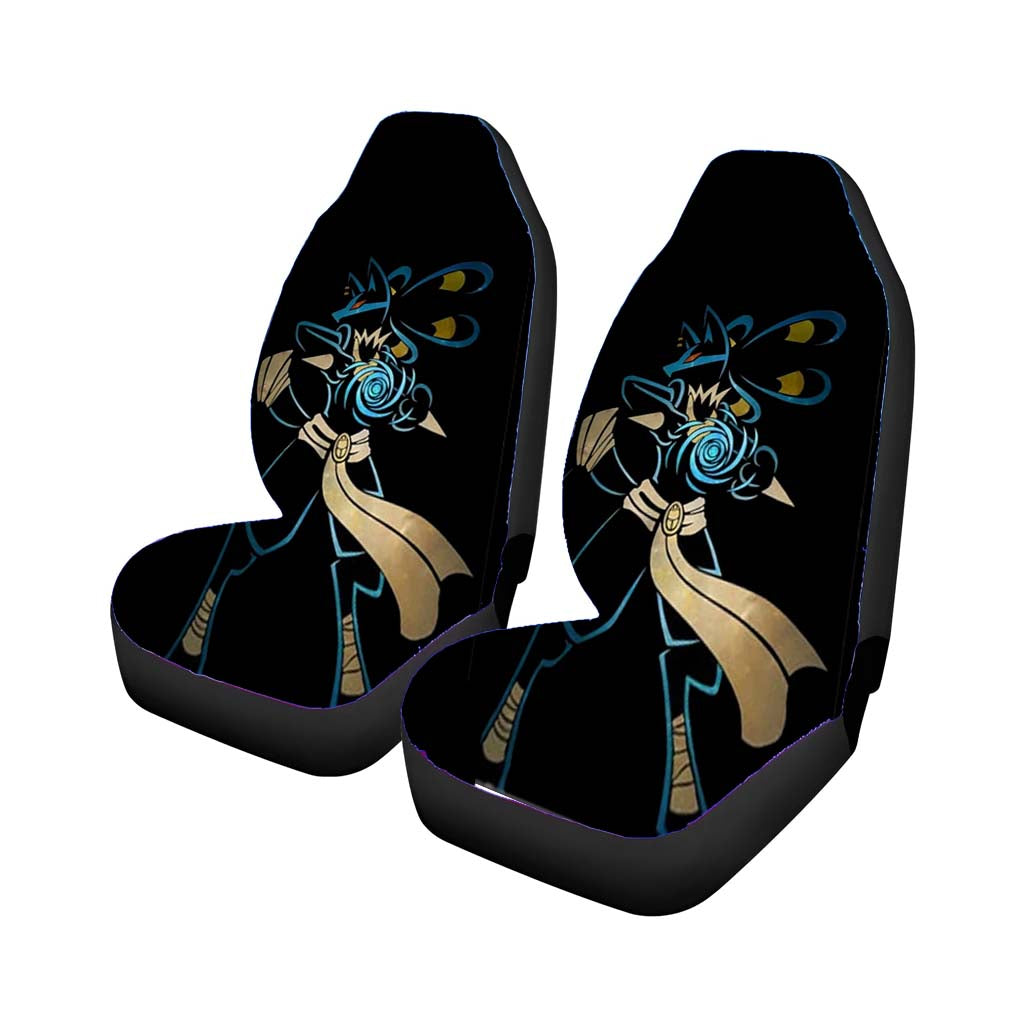 Pokemon Lucario Night Silhouette Car Front Seat Covers