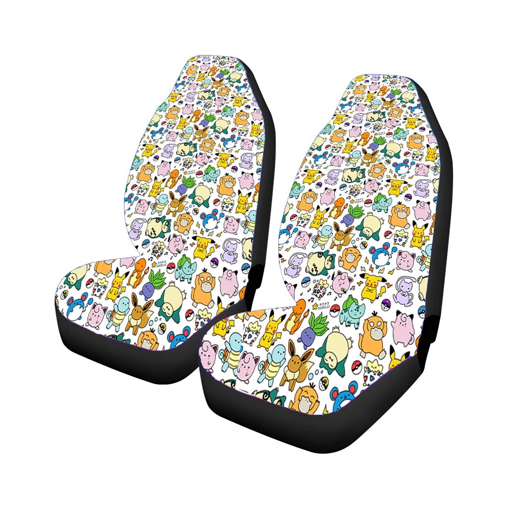 Pokemon Pattern Car Front Seat Covers