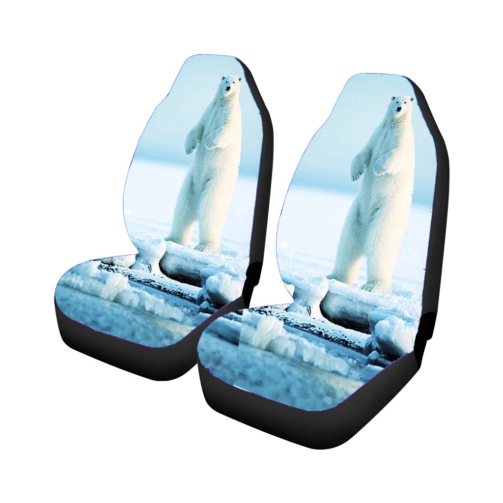 Polar Bear Car Front Seat Covers