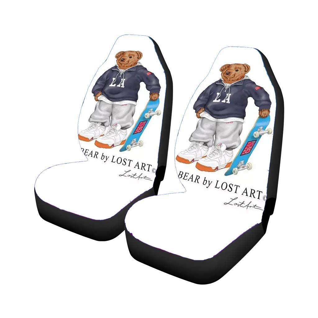 Polo Bear Skate Car Front Seat Covers