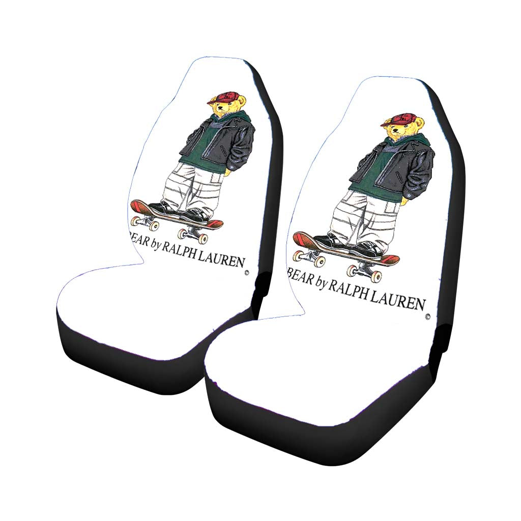 Polo Bear Skateboard Snowboard Car Front Seat Covers