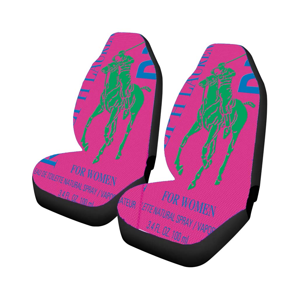 Polo Ralph Lauren Big Pony 2 Pink Parfume Car Front Seat Covers