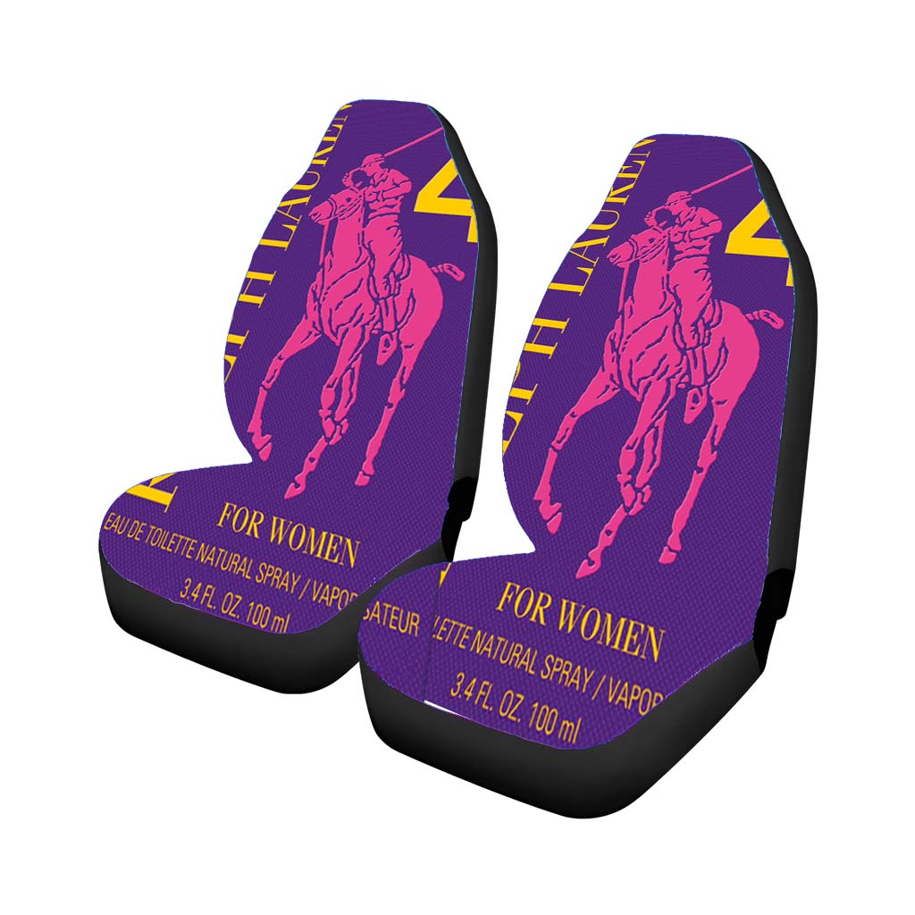 Polo Ralph Lauren Big Pony 4 Purple Parfume Car Front Seat Covers