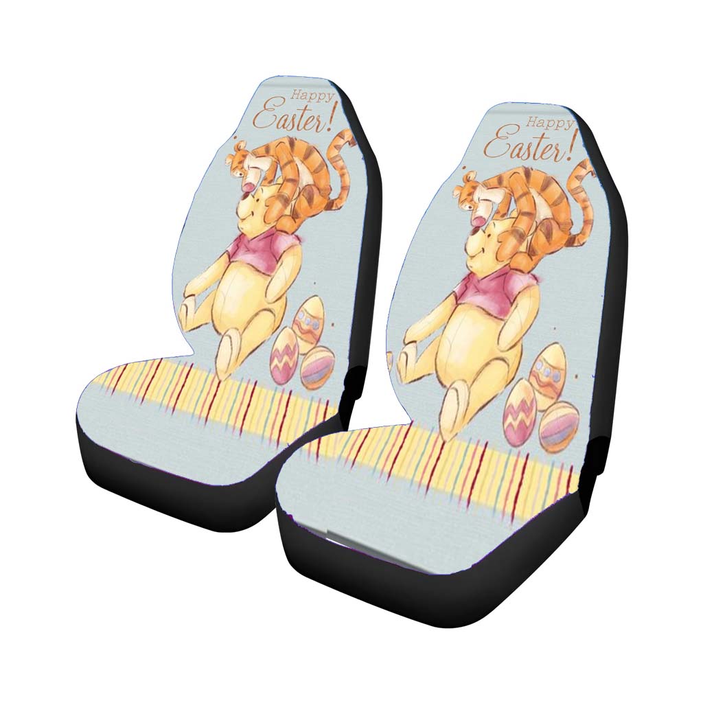 Pooh & Tigger Easter Car Front Seat Covers