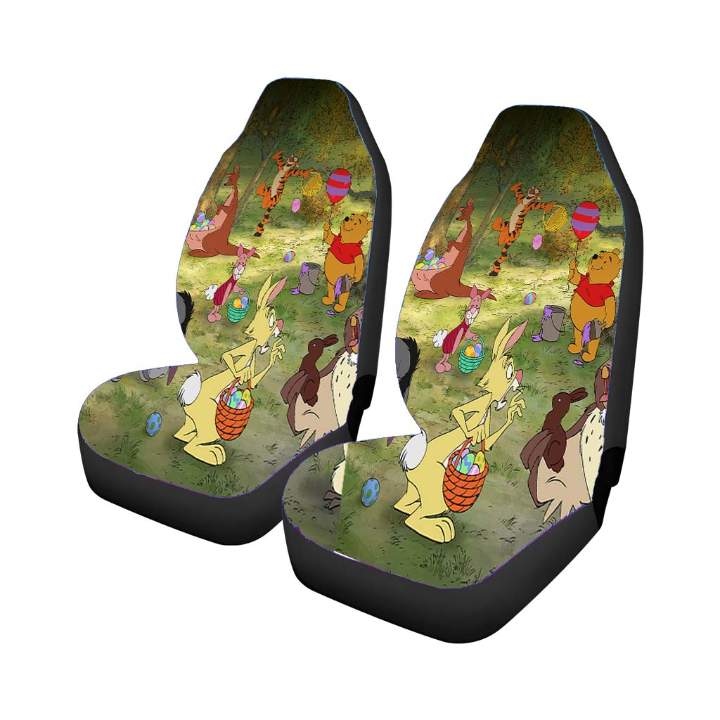 Pooh Party Car Front Seat Covers