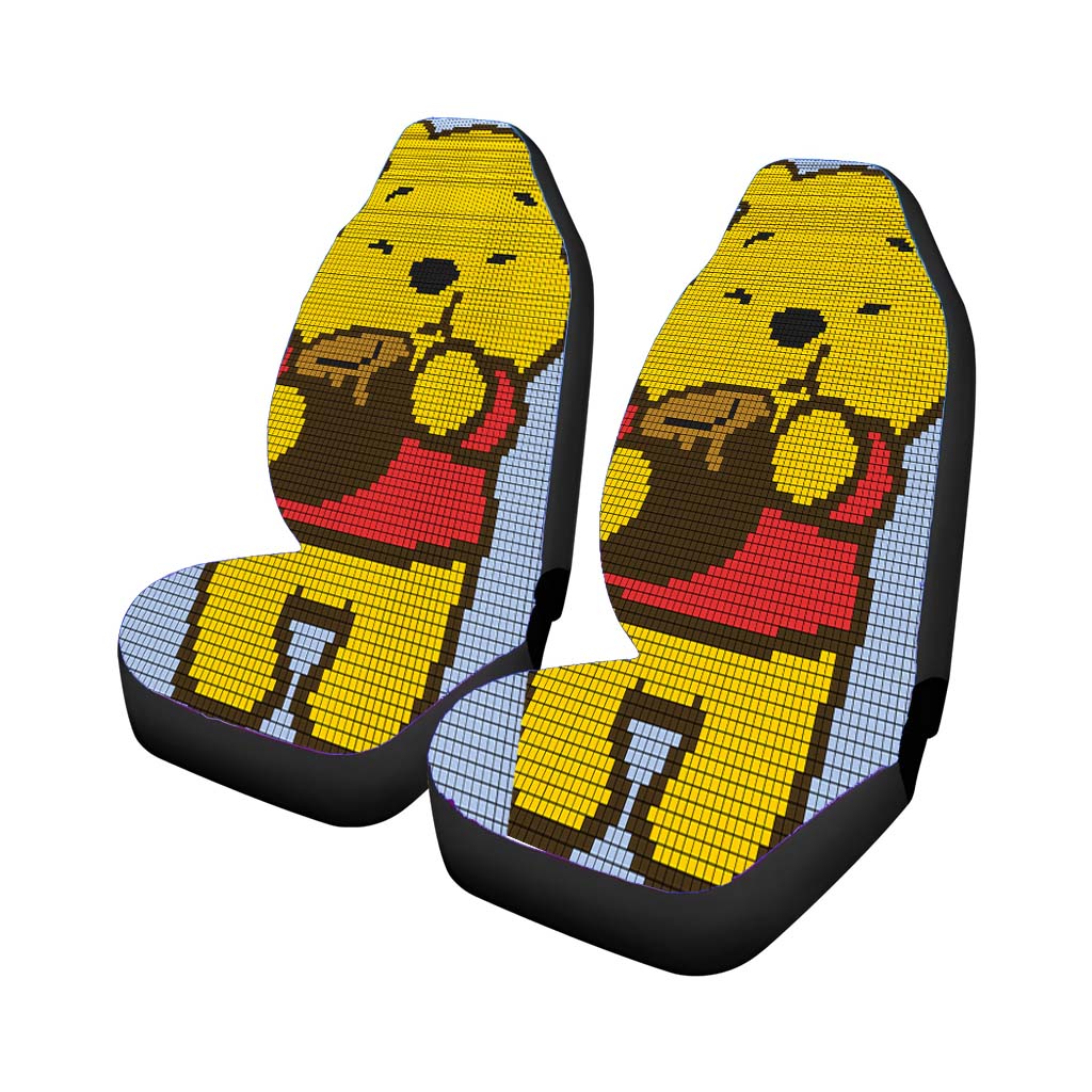 Pooh Pattern Car Front Seat Covers