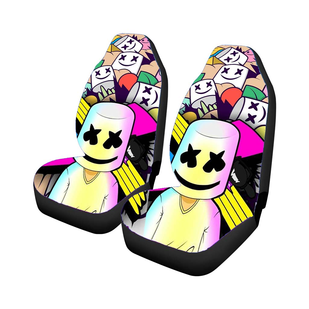 Pop Marshmellow Pattern Car Front Seat Covers