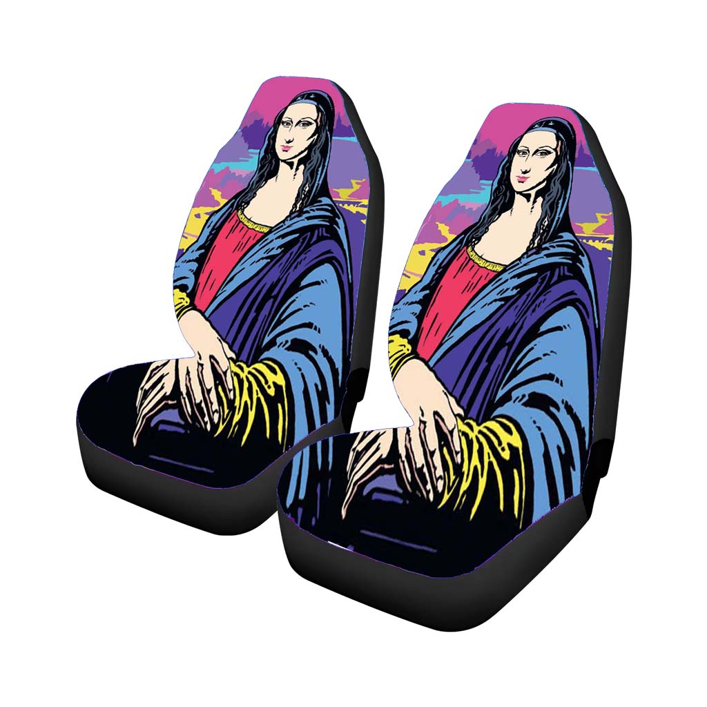 Popart Monalisa Car Front Seat Covers