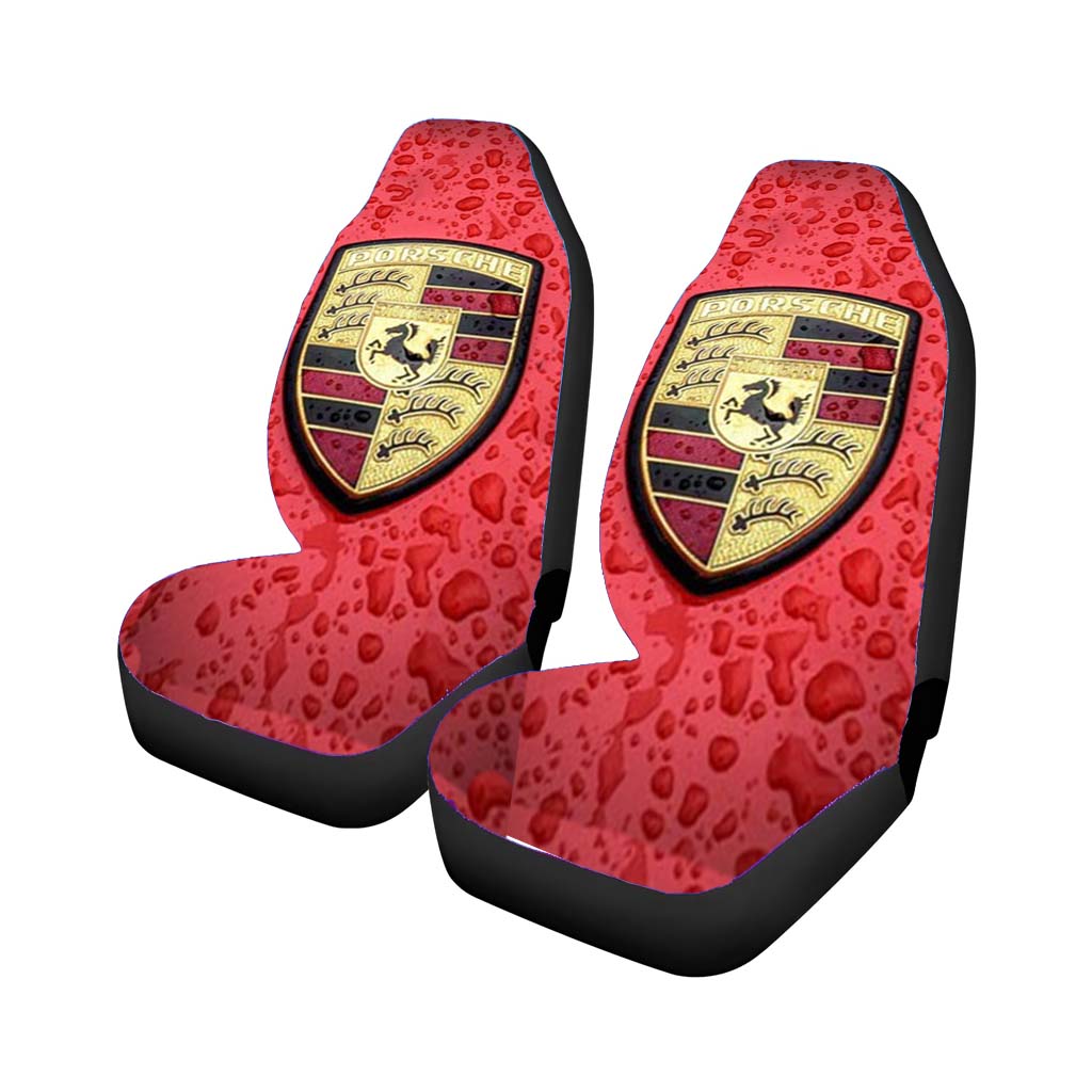 Porsche Car Logo Car Front Seat Covers