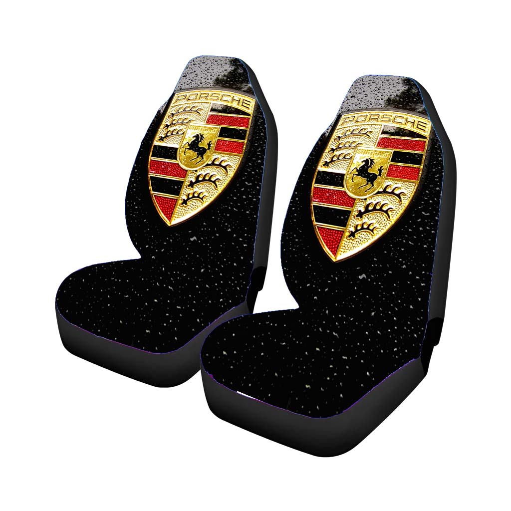 Porsche Emblem Car Front Seat Covers