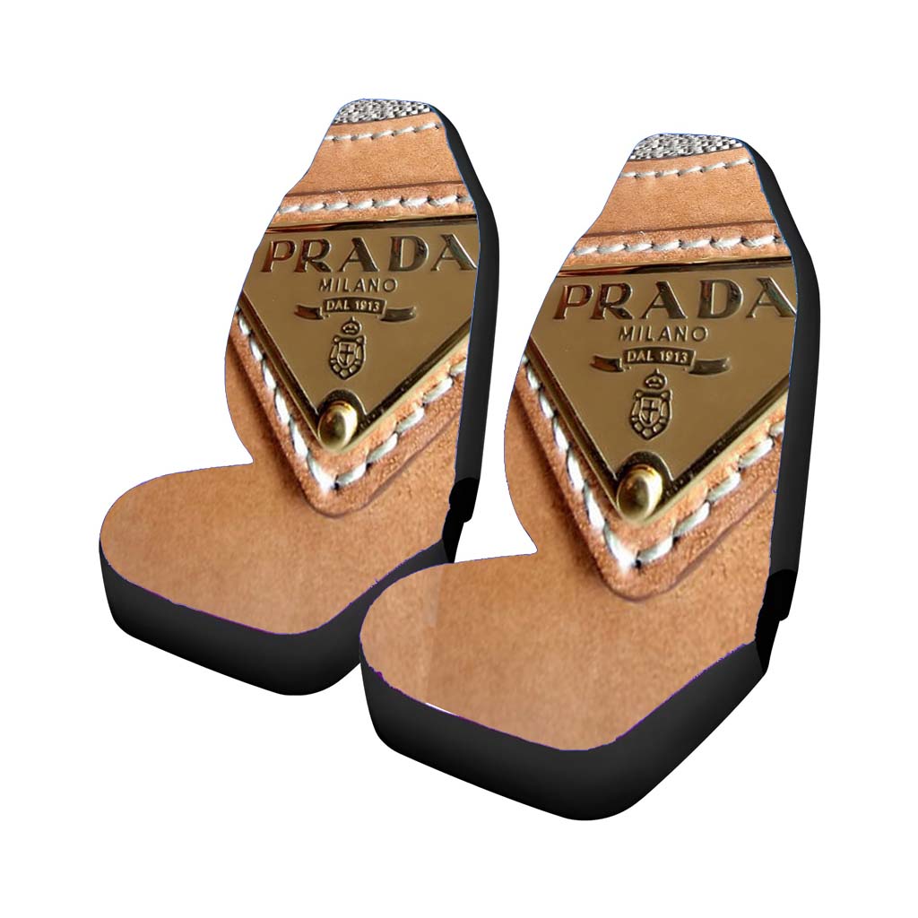 Prada Logo Bag Car Front Seat Covers