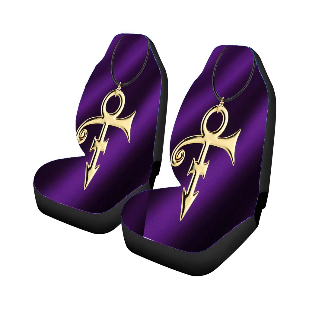 Prince Purple Rain Logo Car Front Seat Covers