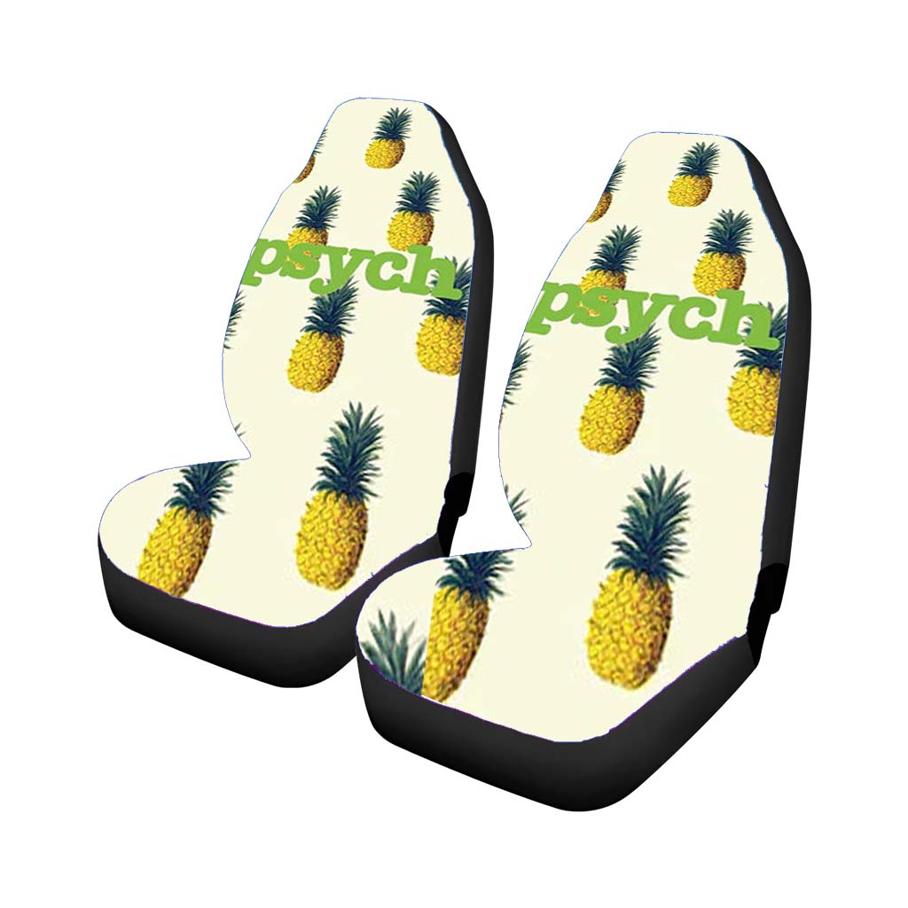 Psych Pineapple Pattern Car Front Seat Covers