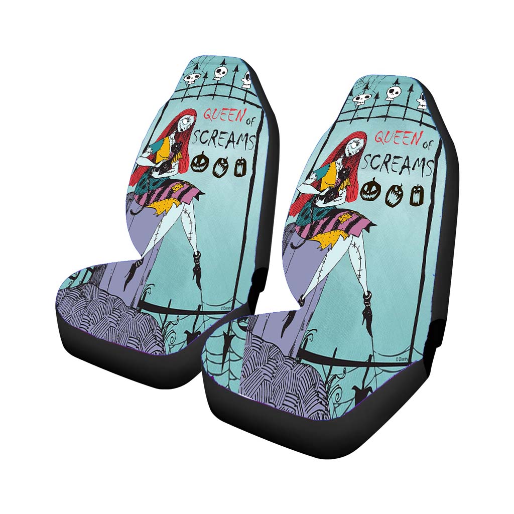 Queen Of Screams Sally Car Front Seat Covers