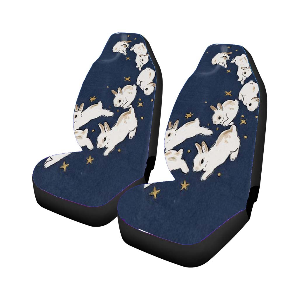 Rabbits Run Car Front Seat Covers