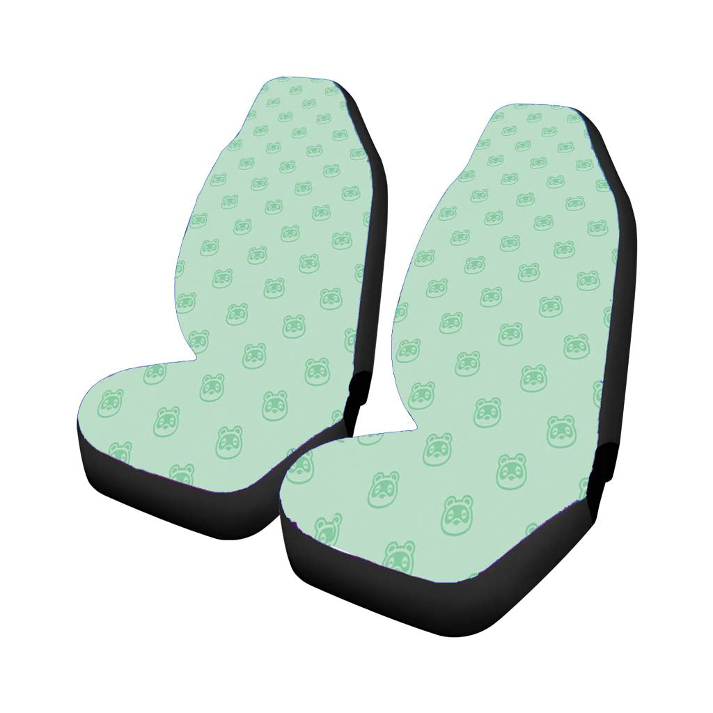 Raccoon Animal Crossing Car Front Seat Covers