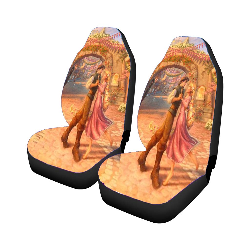 Rapunzel Dancing In The Sunlit Courtyard Car Front Seat Covers