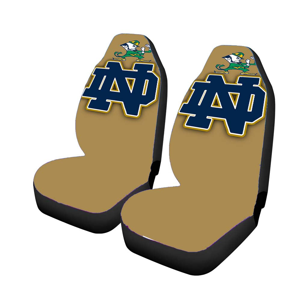 Rare Notre Dame Fighting Irish Car Front Seat Covers