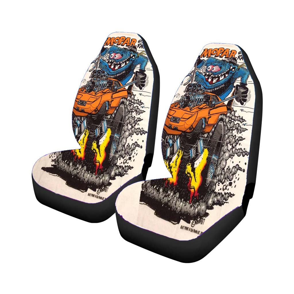 Rat Fink Mopar Street Racers Car Front Seat Covers