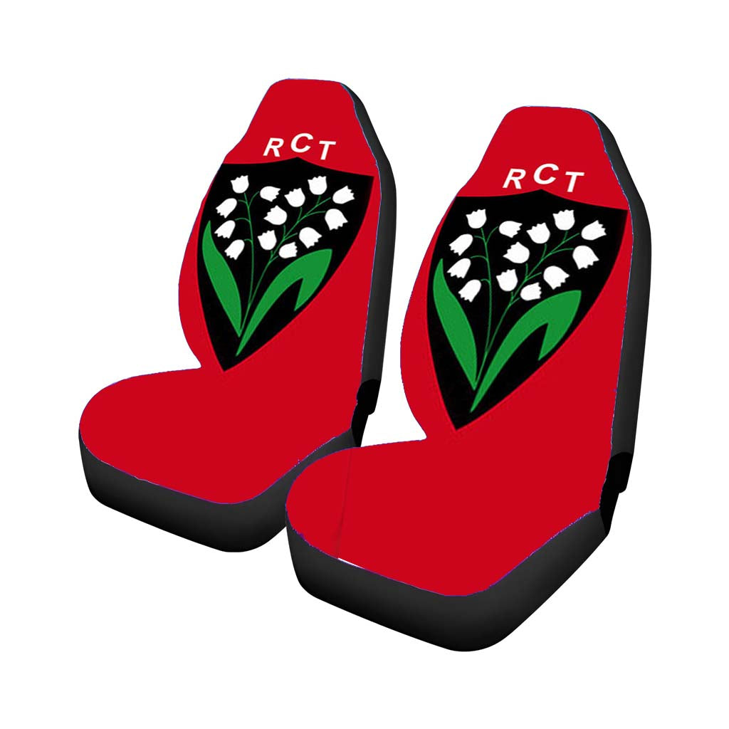Rct Logo Red Car Front Seat Covers