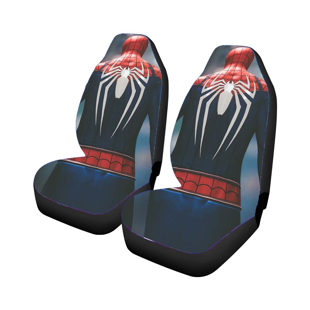 Real Spiderman Overshouldier Car Front Seat Covers