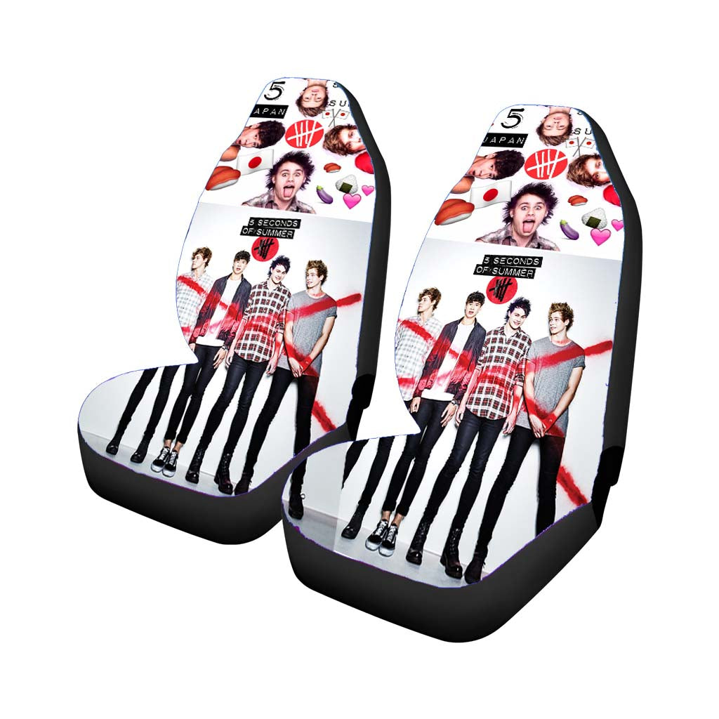 Red Cross 5Sos Car Front Seat Covers