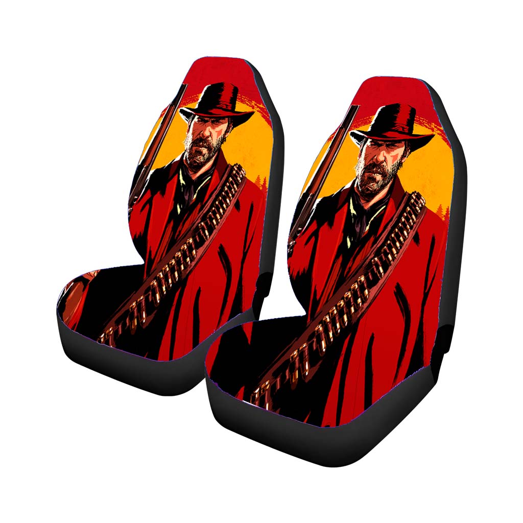Red Dead Redemption Ii Arthur Morgan Illustration Car Front Seat Covers