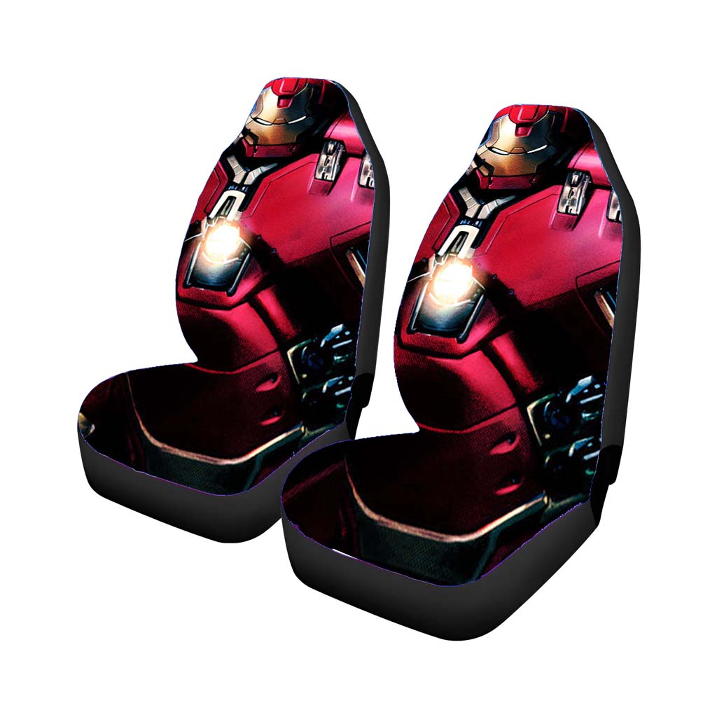 Red Hulk Buster Car Front Seat Covers