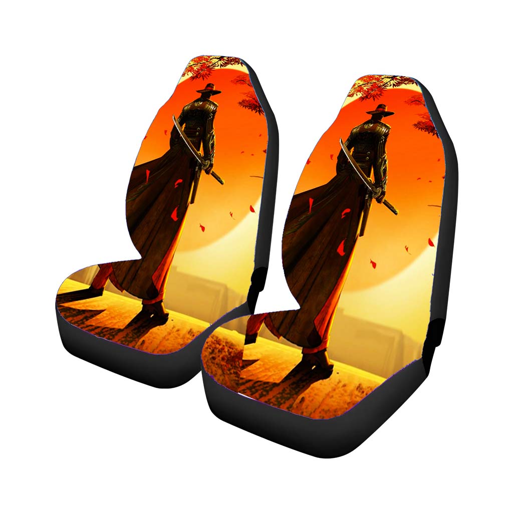 Red Steel Car Front Seat Covers