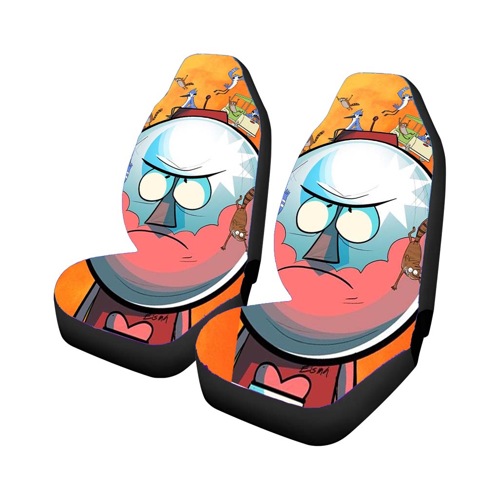 Regular Show Cartoon Network Animation Art Car Front Seat Covers