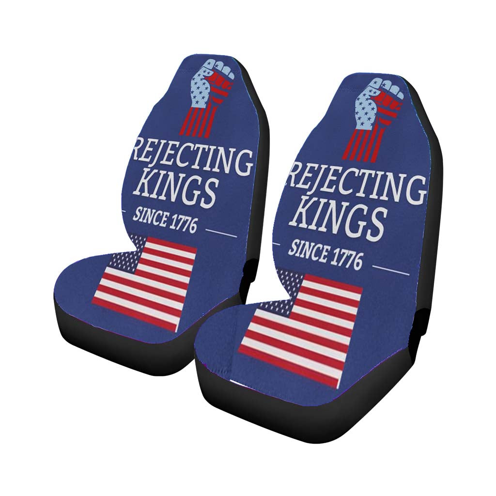 Rejecting Kings Since 1776 Car Front Seat Covers