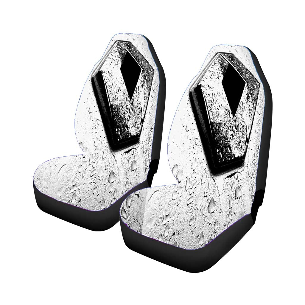 Renault Emblem After Rain Car Front Seat Covers