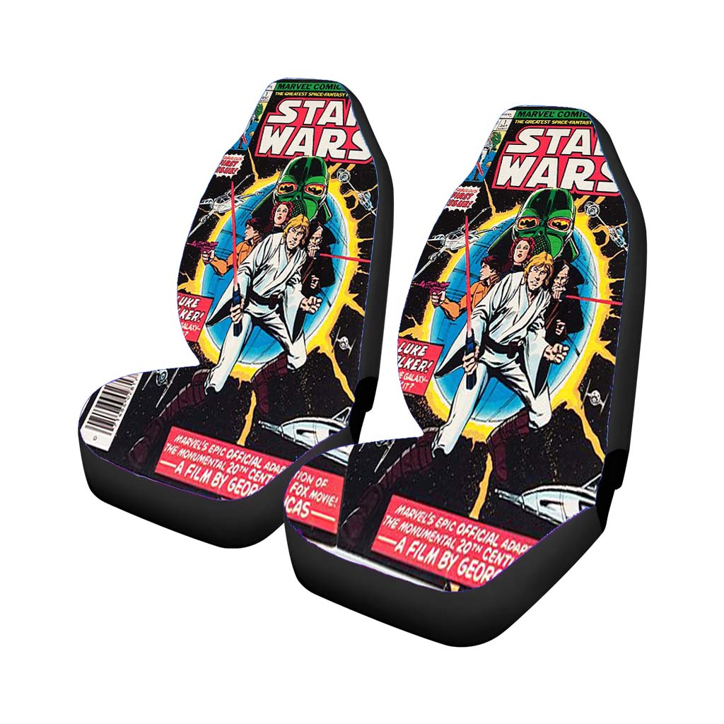 Retro Star Wars Comic Car Front Seat Covers