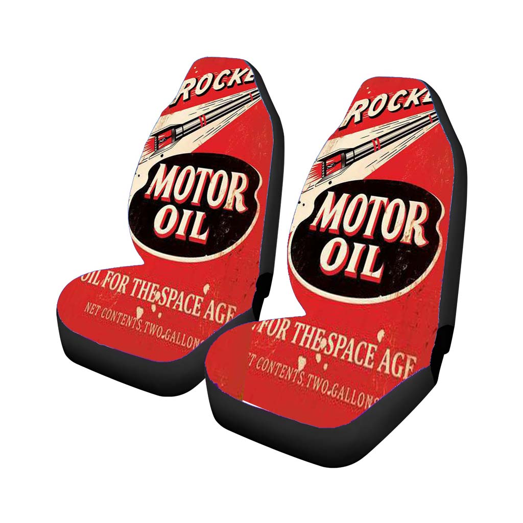 Rocket Motor Oil Car Front Seat Covers