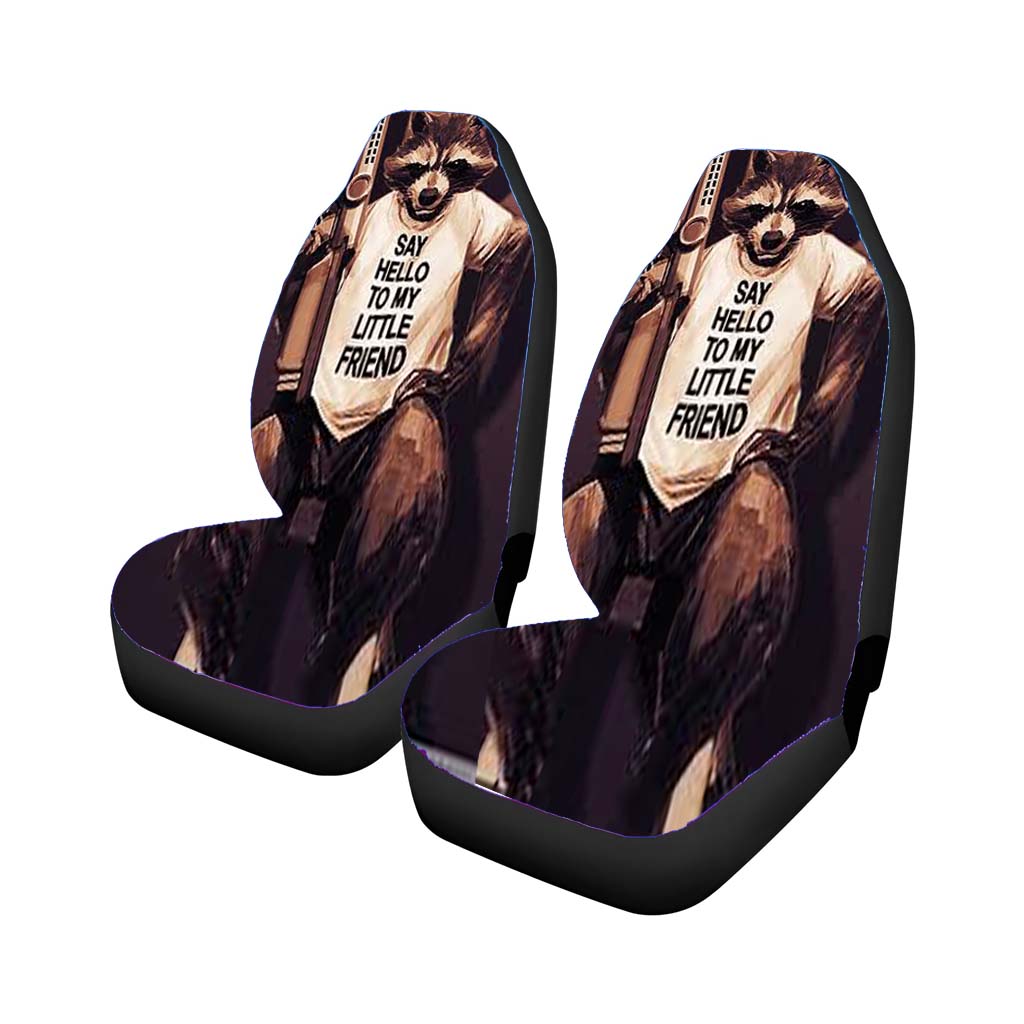 Rocket Racoon Car Front Seat Covers