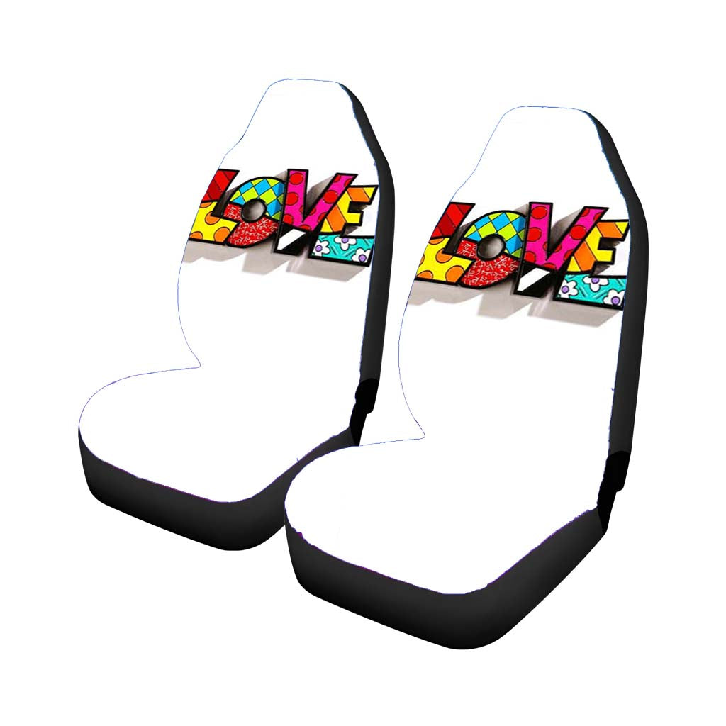 Romero Britto Pop Love Car Seat Covers