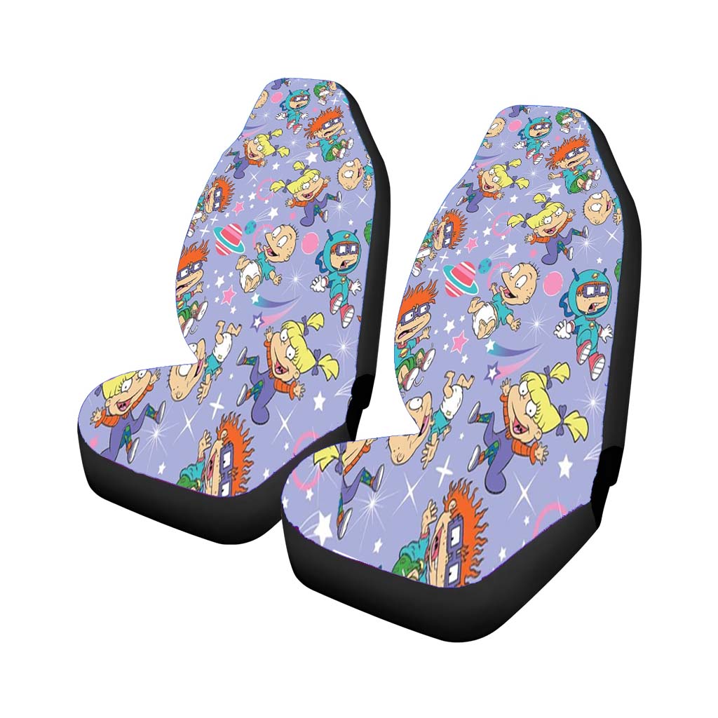 Rugrats Pattern Plannet Car Front Seat Covers