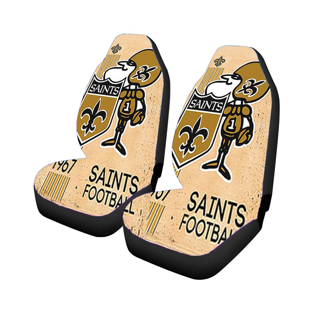 Saints Football Logo Car Front Seat Covers