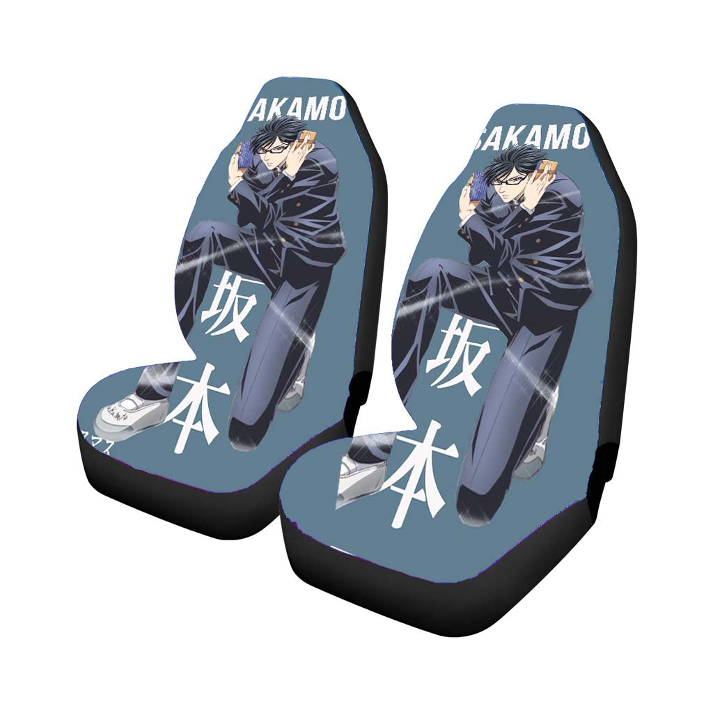 Sakamoto Desu Ga Anime Car Front Seat Covers