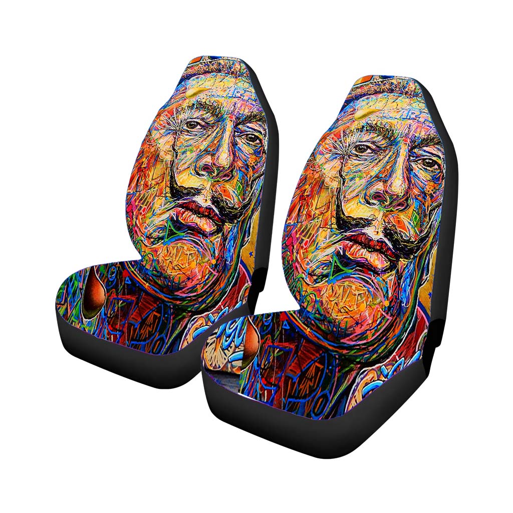 Salvador Dali Potrait Car Front Seat Covers
