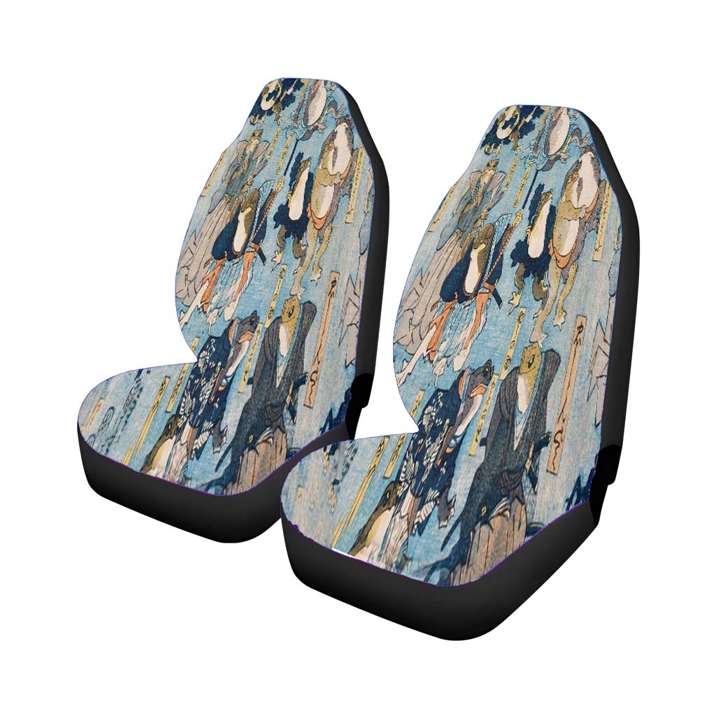 Samurai Frogs Car Front Seat Covers