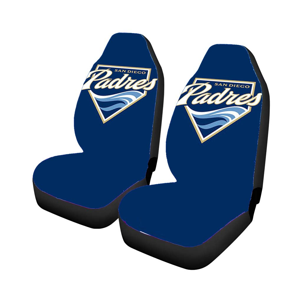 Sandiego Padres Baseball Logo Blue Car Seat Covers