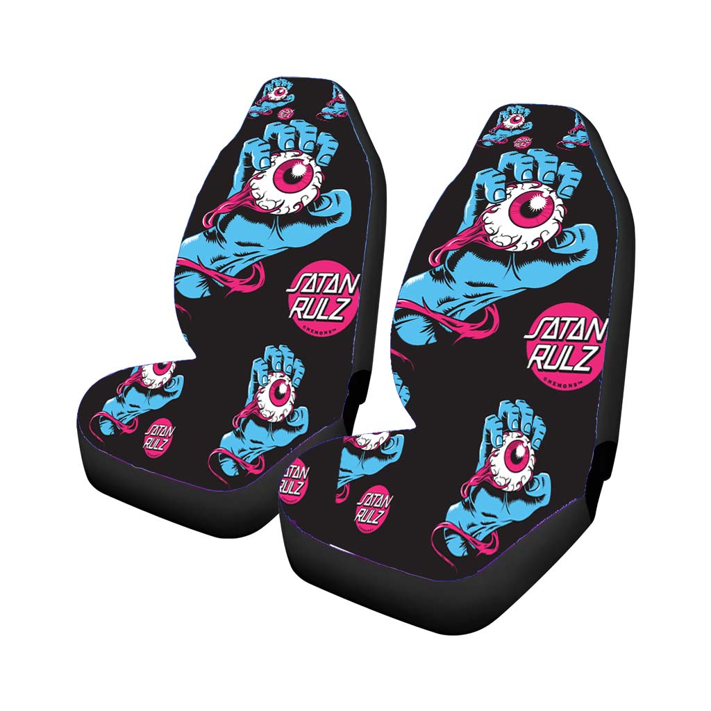 Santa Rulz Eye Pattern Car Front Seat Covers